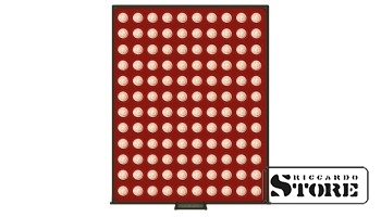 RAUCHGLAS Numismatic Box with 120 Round Slots for Coins up to 16.5 mm in Diameter