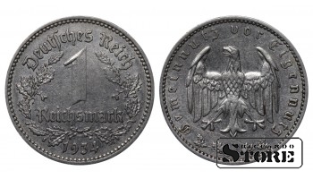 Germany 1 Reichsmark 1934