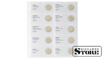 Illustrated sheet for 2-euro commemorative coins: Belgium 2024 – Croatia 2024