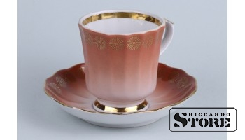 Чайная пара ,фарфор ,Рига ,Рижский фарфоровая фабрика