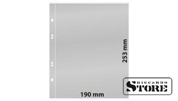 Numismatic sheets for the Multi Collect system with one pocket (190 mm x 253 mm), transparent, pack of 10 sheets.