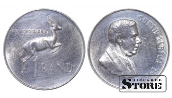 ЮАР, 1 ранд, Первая годовщина смерти Хендрика Фервурда, 1967, серебро