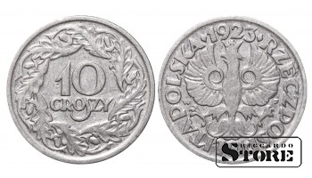 Польша, 10 гроши, 1923 год, никель