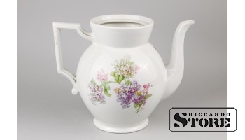 Кофейник, фарфор, Рига, фабрика имени Ессена, 30-е годы, брак , 19,5 cm , CSA262