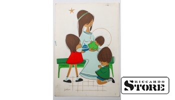 Винтажная открытка. Азиатские дети. 20 в. #NT304
