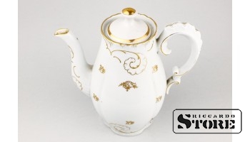 Кофейник, фарфор, Рига, фабрика М.С. Кузнецова, 1912 год CSA675