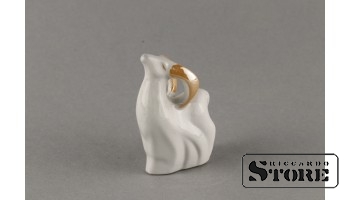 Статуэтка, Козлик , фарфор, Рига , Рижская фарфоровая фабрика, 80-е годы , 7 см