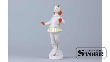 Статуэтка, Фарфор, Фигуристка , ЛЗФИ , 50-годы 13,5 см