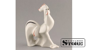 Figūriņa, Gailis, porcelāns, Rīga, Rīgas porcelāna rūpnīca, 1960tie gadi, 15cm