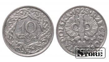 Польша, 10 гроши, 1923 год, никель