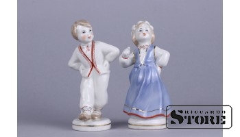 Figūriņa, Tautudeja, Rīga, Rīgas porcelāna rūpnīca, 1950tie gadi, 13 cm