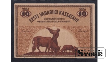 Estonia, 10 Marka, 1919, VG