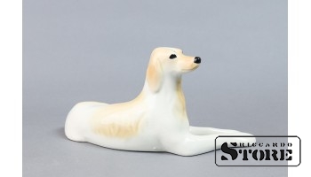 Статуэтка собака, фаянс, Рига, Рижская фарфоро-фаянсовая фабрика, 60е годы 20го века, CSA944