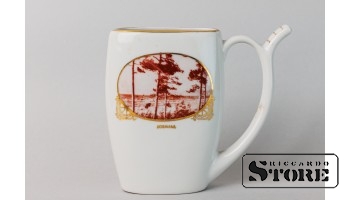 Кружка для минеральной воды, Фарфор, Рига (Латвия), CCCP, Рижский фарфоровый завод, 80е годы 20го века, Высота 11.5 см, 1 сорт