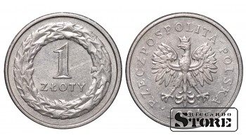 Польша, 1 злотый 1991.год, Медно-никелевый сплав