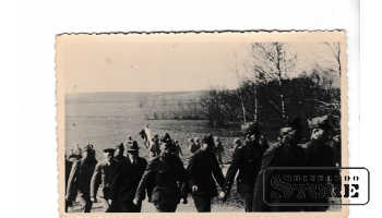 Старинная открытка "Латвийские солдаты" CSA570