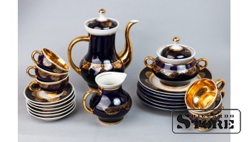 Кофейный сервиз, фарфор, Довбышский фарфоровый завод, Довбыш, 80е годы, CSA920