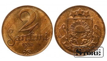 Latvia 2 Santimi 1932