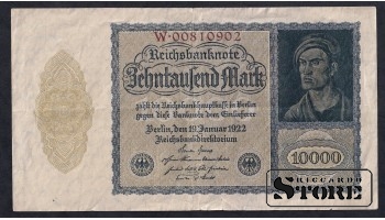Germany, 10000 Mark, 1922, VF
