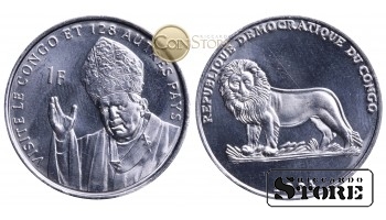 Конго - ДРК , 1 франк 2004 год