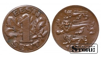 Эстония, 1 сент, 1929. год, бронза