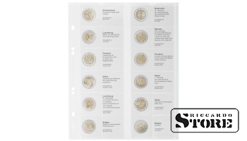 Multi Collect sistemos iliustruoti lapai 2 eurų monetoms laikyti: Graikija 2004 — Belgija 2006