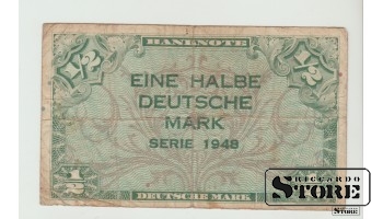 Saksamaa, 1/2 markkaa, 1948, F