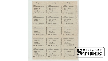 Latvia Food cart vegetables - Saknes (1943 - 1945) XF