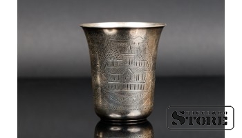 Старинная стопка серебро 84 проба, вес 33г