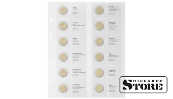 Иллюстрированные листы системы Multi Collect для размещения монет номиналом 2 евро: Италия июль 2014 — Италия декабрь 2014