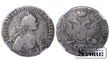 Russian Empire, Polupoltinnik, 1770 year, MMD-DM, NGC, FINE DETAILS