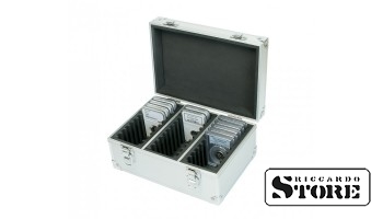 Numismatic ALU case for holding 30 slabbed coins from American grading companies