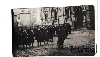 Старинная открытка "Латвийские солдаты" CSA343