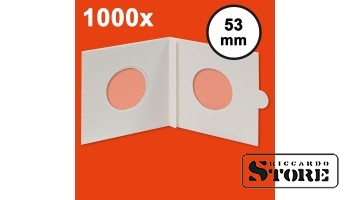 HARTBERGER monētu rāmīši 53 mm, pašlīmējoši. Iepakojumā 1000 gabali.