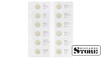 Illustrated Multi Collect system sheet for placing 2 euro commemorative coins: Italy 2024 – Croatia 2024.