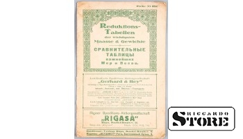 Таблица мер и весов, Рига, начало 20го века, CSA1020
