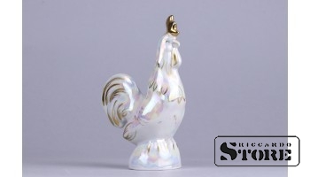 Статуэтка, Петушок , фарфор, Рига , Рижская фарфоровая фабрика, 14 см