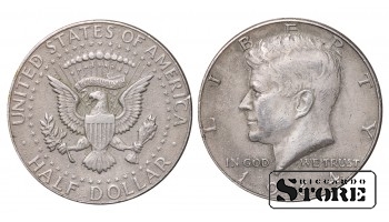 1964 США Серебро Чеканка Редкая 1/2 Доллар KM# 202 #USA2557