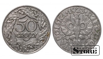 Польша, 50 гроши, 1923. год, никель