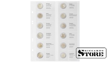 Иллюстрированные листы системы Multi Collect для размещения монет номиналом 2 евро: Португалия 2008 — Люксембург 2010