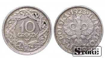 Польша, 10 гроши, 1923 год, никель