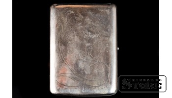Портсигар, серебро, 84 проба, 118 гр. CSA1091