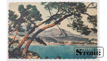 Винтажная открытка Бухта, вид на город. 20 в. #NT347