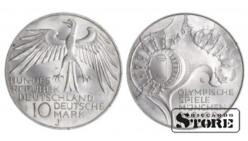 1972 West Germany Deutschland Coin Silver Coinage Rare "10 Mark" KM# 112 #G1607