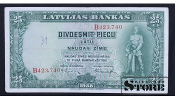 LATVIA , 25 LATI 1938 GADS - B423740