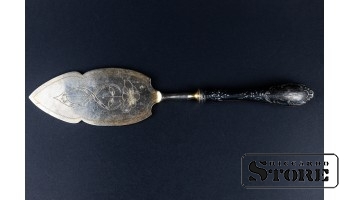 Лопатка для торта , СЕРЕБРО , 875 ПРОБА , СССР , 28 см