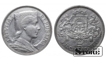 Latvia 5 Lati 1931