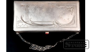 Ридикюль, серебро, 875 проба, Российская империя 1900-1915 год