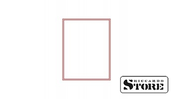 Red velour tray without compartments, measuring 285 × 225 × 40 mm. Ideal for storing and displaying larger collectible items, medals, or coins that do not require separated compartments.