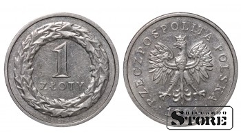 Польша, 1 злотый 1991.год, Медно-никелевый сплав